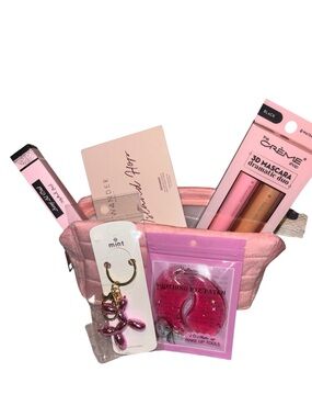Beauty Gift Bundle Wander Beauty Island Hop Palette  Cosmetic Bag Keychain NWT